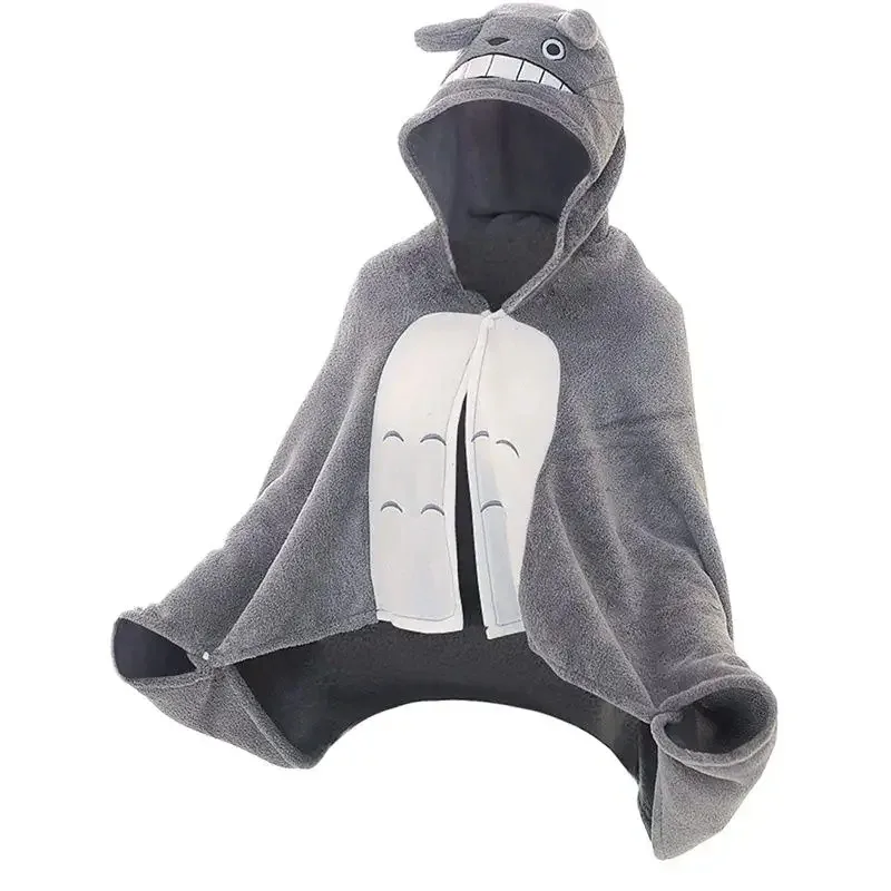 

Cosplay totor0 lovely plush soft cloak totor0 Cape cat cartoon cloak coral fleece air blanked birthday Valentine's gift