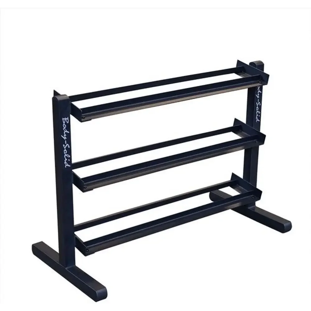 

Hot-selling3-Tier Horizontal Dumbbell Rack for 10 Pairs, Holds Dumbbells from 5-50 lbs, Organizer Rack