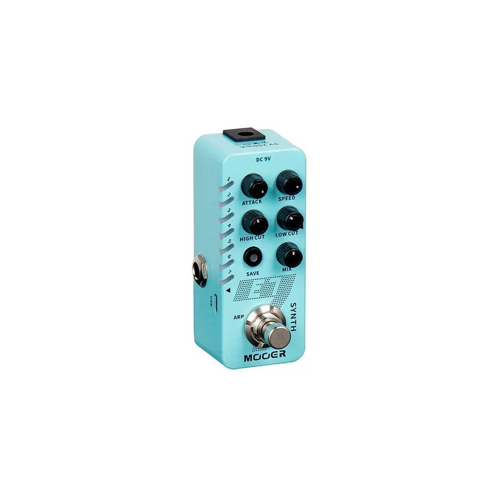 MOOER chitarra polifonica Synth Pedal Processor E7 sintetizzatore personalizzato toni 7 modalità alta bassa frequenza con arpeggiatore individuale