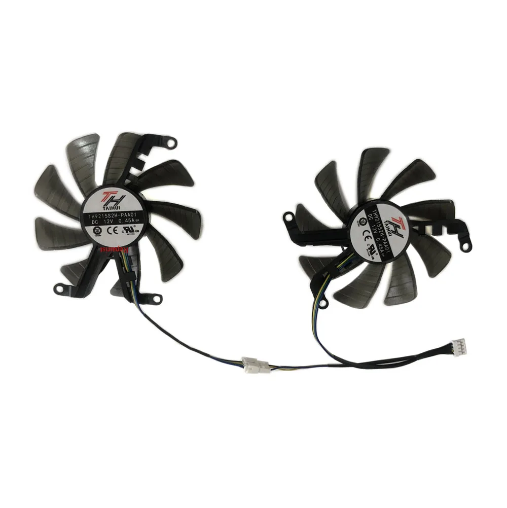 2 pçs/set Ventilador de placas gráficas,Refrigerador GPU,placa de video vídeo,TH9215S2H-PAA01,para PNY rtx 3060 ti XLR8 Gaming,para PNY RTX 3060 12G XLR8 Gaming,para PNY RTX 3050 12G XLR8 Gaming