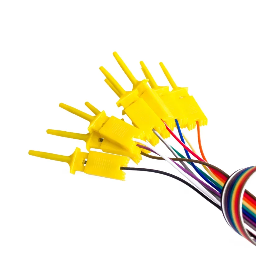 SIMPLE ROBOT 10pcs,Quality test of the quality test hook clip. Logic analyzer test folder. For USB 24M 8CH