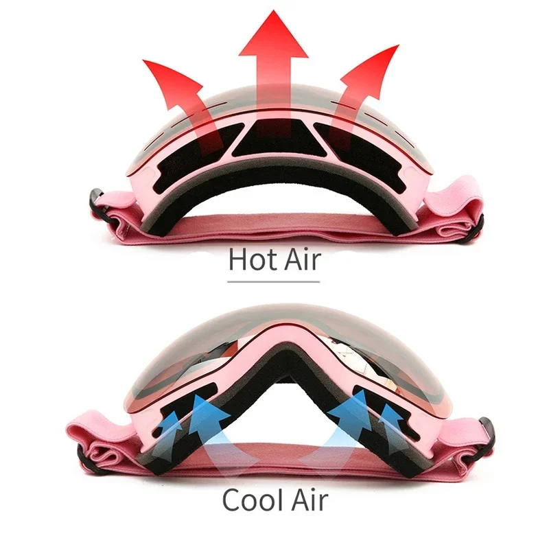 New Winter Ski Goggles Men Women Anti-fog Big Ski Mask UV400 Glasses Protection Skiing  Snow Snowboard Goggles
