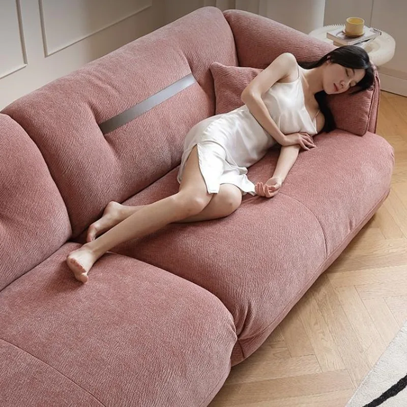 Apartment small apartment designer Internet celebrity cream sofa