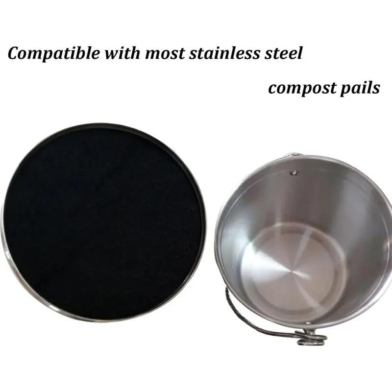 AB46-12Pack Charcoal Filters For Kitchen Compost Bin Round And Square