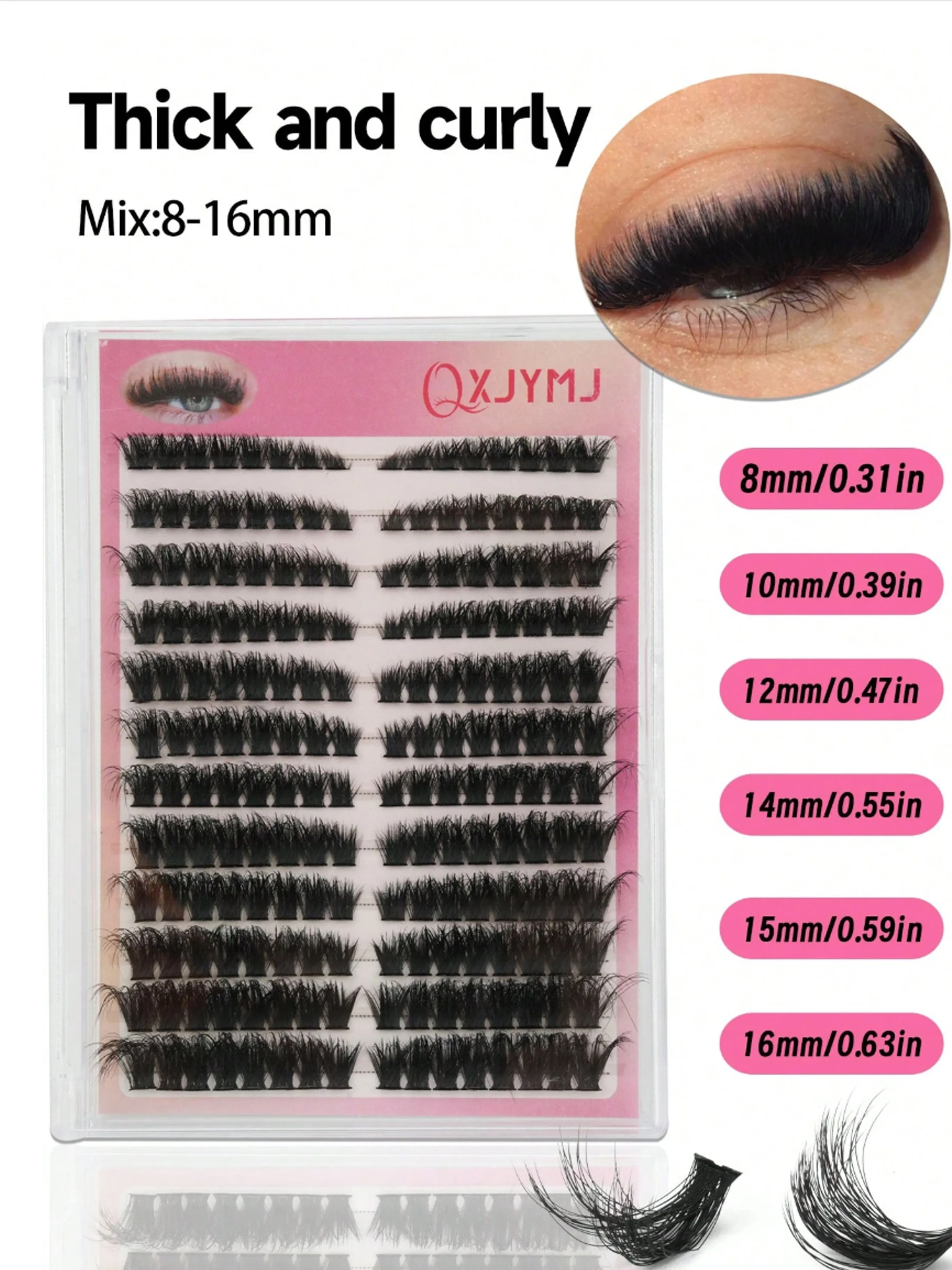 Cils en bouquets bouclés D moe - Eyelash Extension Individual avis et prix