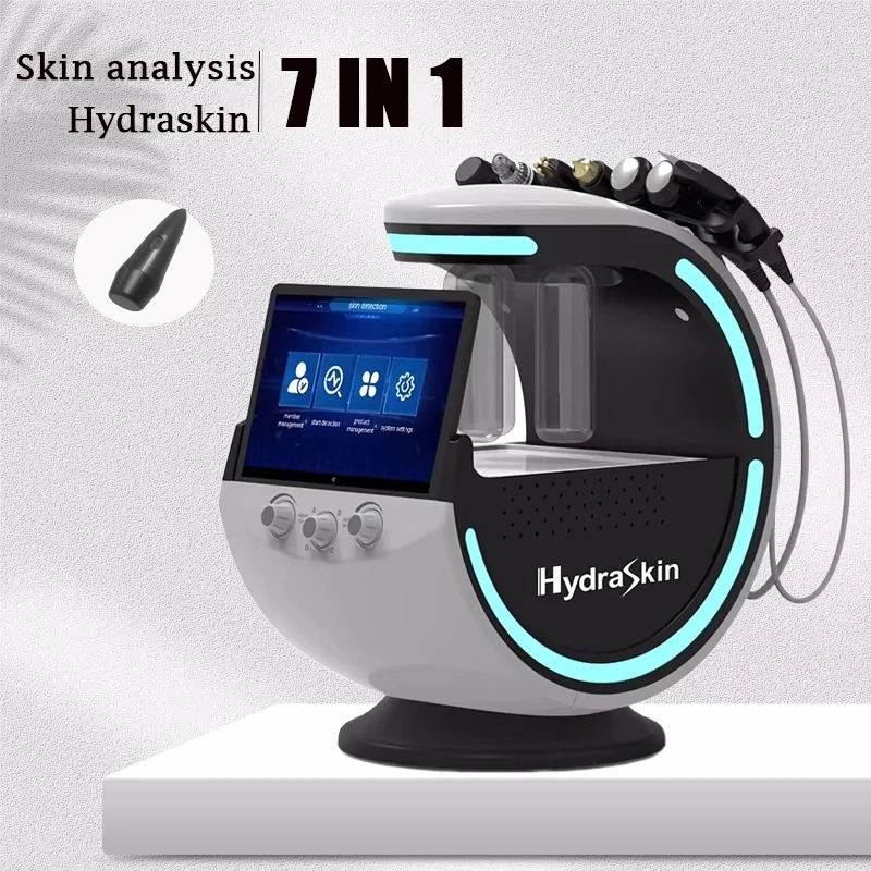 7 in 1 Hydra Oxygen Facial Machine Hydrodermabrasion Deep Cleaning Water Oxygen Facial Skin Care  Professional Beauty Machine