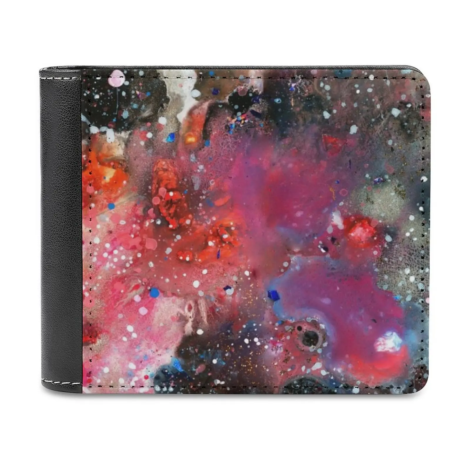 Chemistry Of Nothing Fashion Credit Card Wallet Leather Wallets Personalized Wallets For Men And Women Galaxy Nebula Space