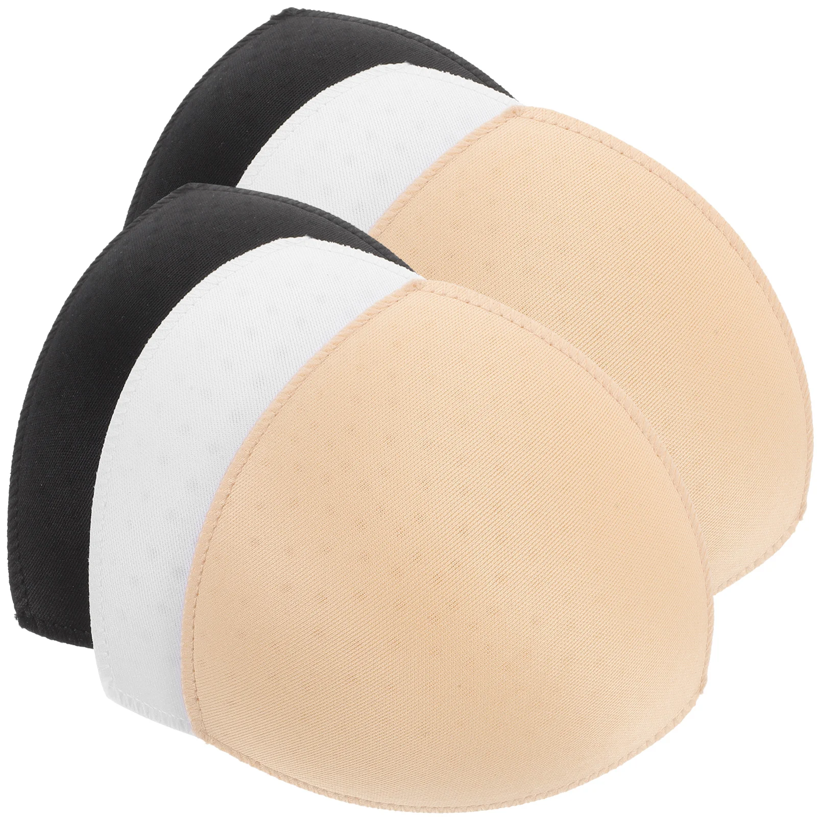 

3 Pairs Sponge Breast Pad Insert Pads for Bikini Triangle Top Removable Cup Inserts Filling Girl Miss