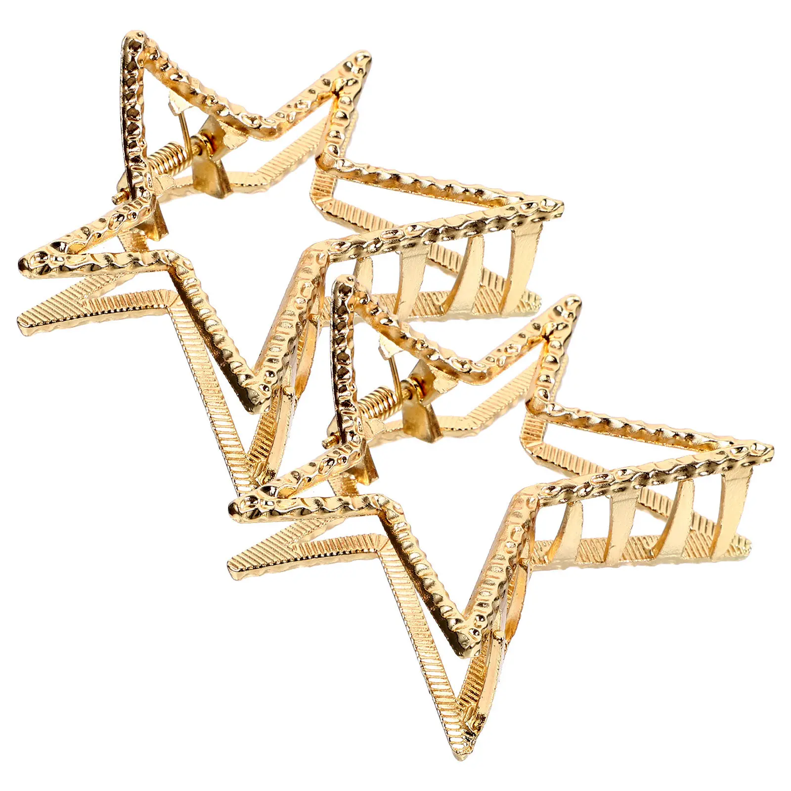 

2Pcs Star Hair Clips Small Metal Hairpins Lightweight Hair Accessories for Girls Women Party Everyday Stylish Mini Hairpins