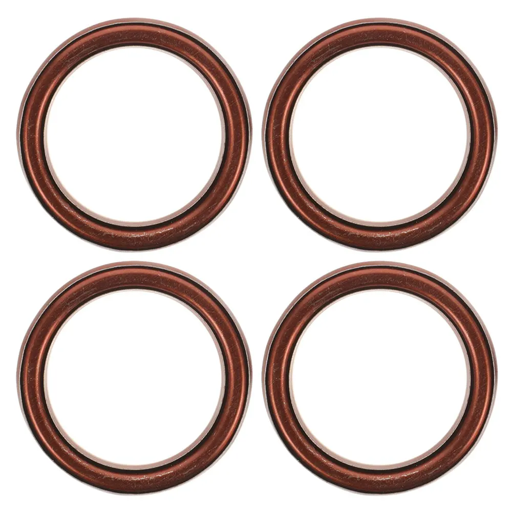 

4Pcs Exhaust Gasket Motorcycle 50cc 110cc 125cc Durable Copper Material Easy Install Stable Performance Gasket