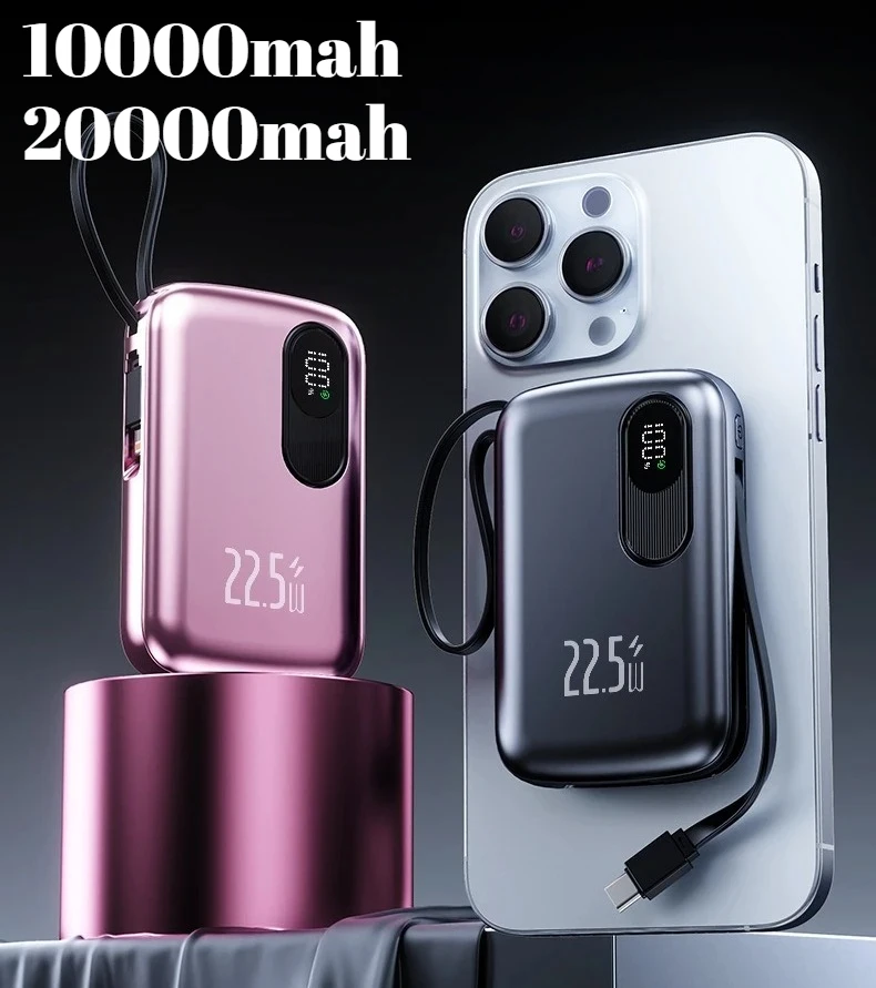 New 20000mAh Power Bank 22.5W Super Fast Charging Portable Charger High Capacity External Battery Pack for IPhone Android Phone