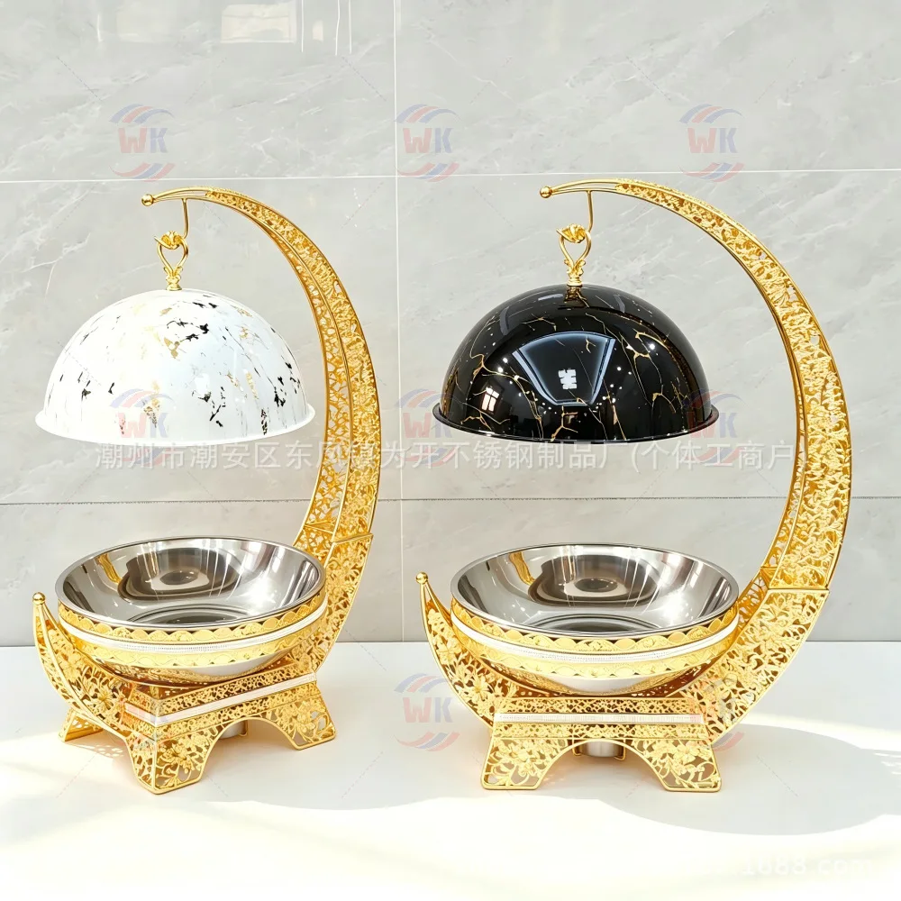 Buffet Stove Middle East Golden Moon Buffy Stove Arabian Round Alcohol Stove Chafing dishes