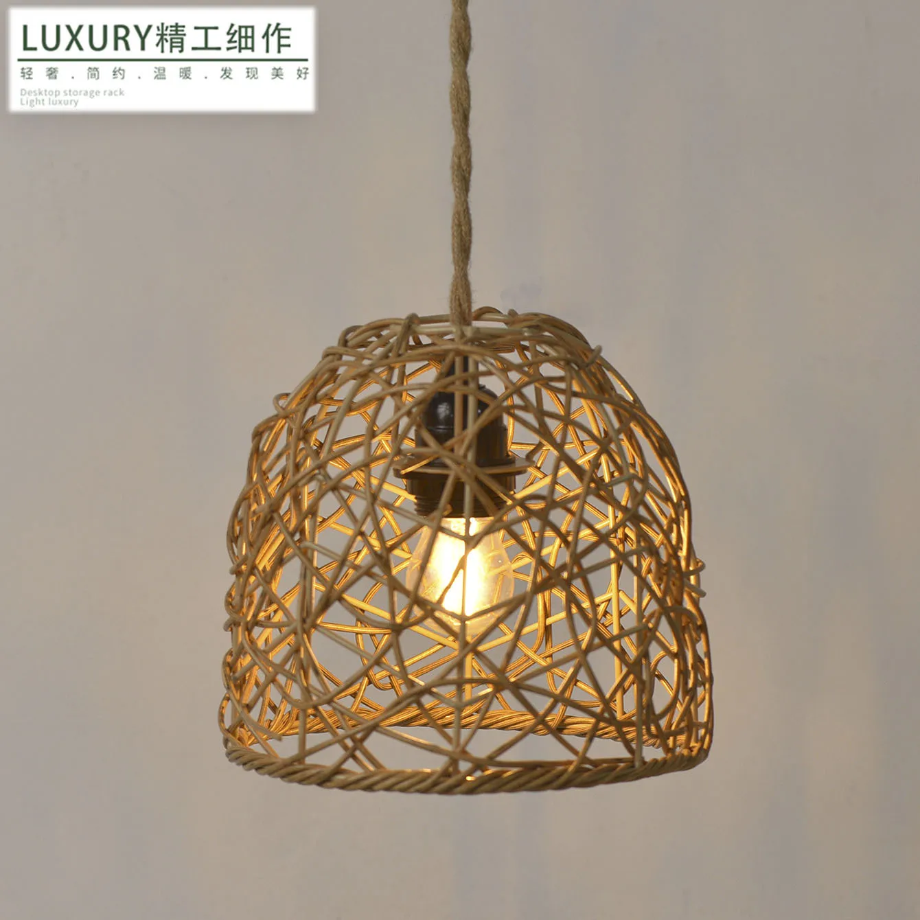 

Тканый декоративный абажур ручной работы в стиле бохо, уникальный абажур, светильник, крышка, бумага, креативное освещение, подвеска, художественный