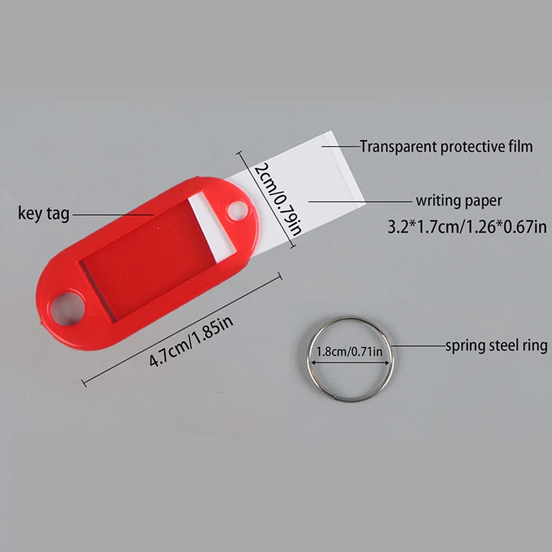 50 Stuks Willekeurige Kleurenkleutjes Id Label Naamlabels Plastic Voorkomen Ontbrekende Belangrijke Identificatiegegevens Bagageaccessoires