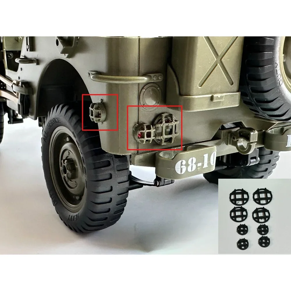 Hobby Decor Accessory custom size RC Full Lamp Simulation Cover for JJRC C8815 1/10 Off Road RC Crawler Vehicle Upgrade Part