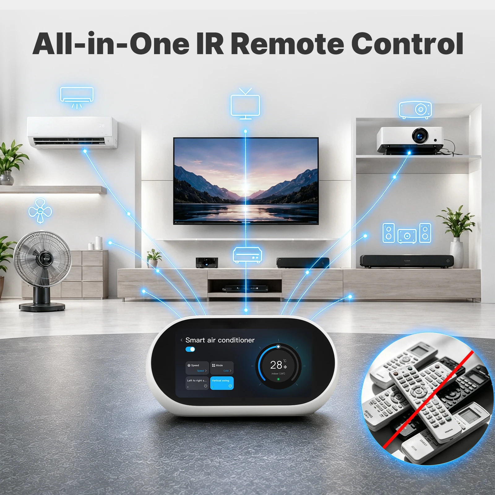 MOES Tuya WiFi Akıllı Masaüstü - Smart Home Interior incelemesi ve fiyatı