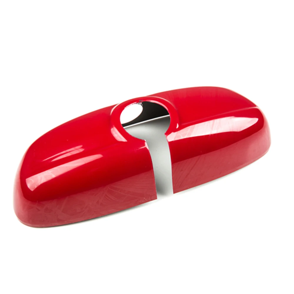 Carwoman Stick On Plastic Material Red Black Interior Mirror Cover Accessiores  For mini cooper F56 F57 F60 F55 F54 (1 Pcs/Set)