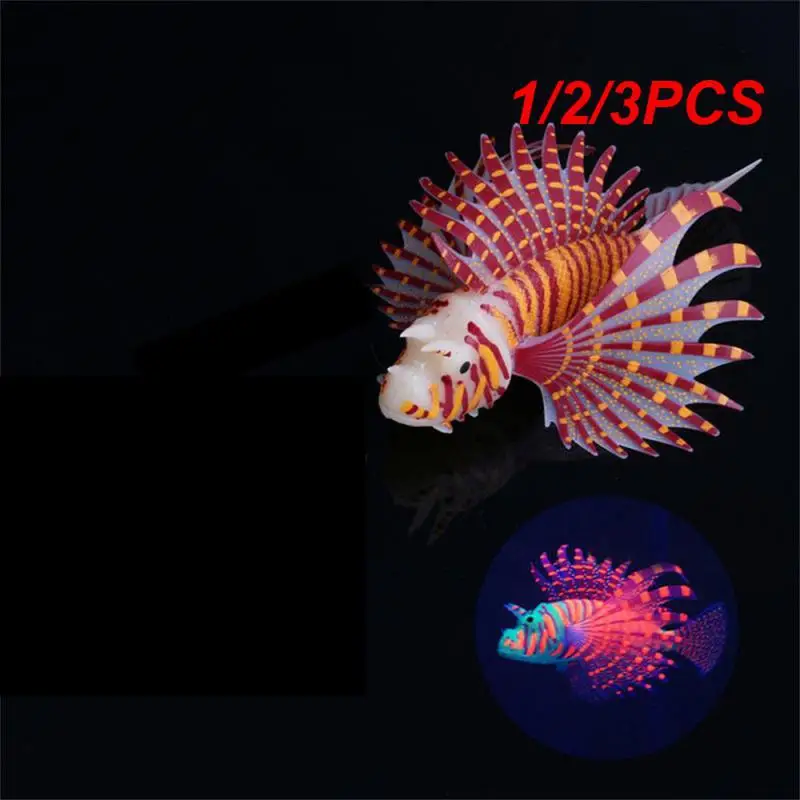 1/2/3PCS Fluorescent Ornaments Strong Sense Of Decoration Won't Scratch The Fish Brown Home Decoration