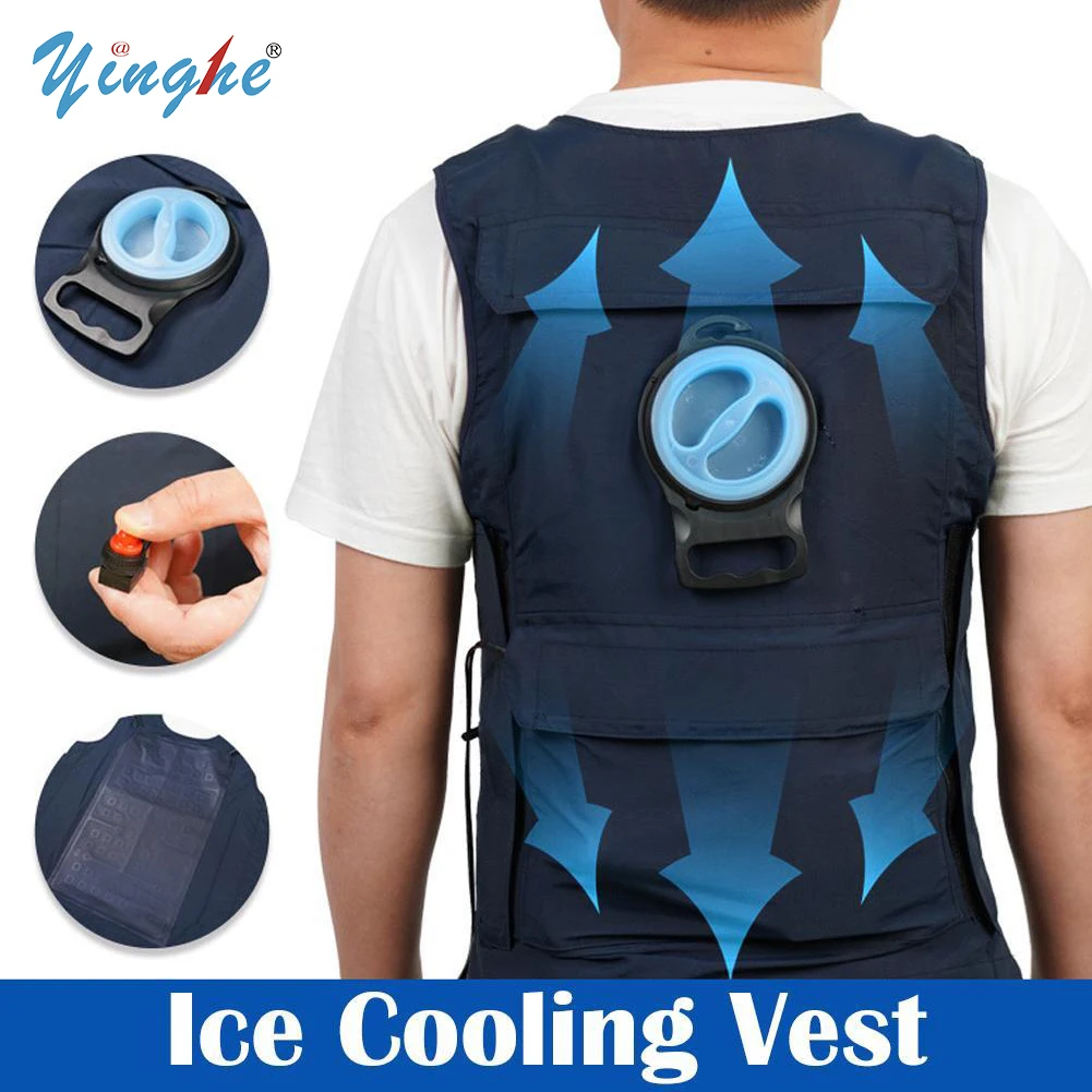 

Ice Cooling Vest Polyester TPU Water Circulation Camping Charging Air Conditioning Clothes Fishing USB Charging Cooling Vest