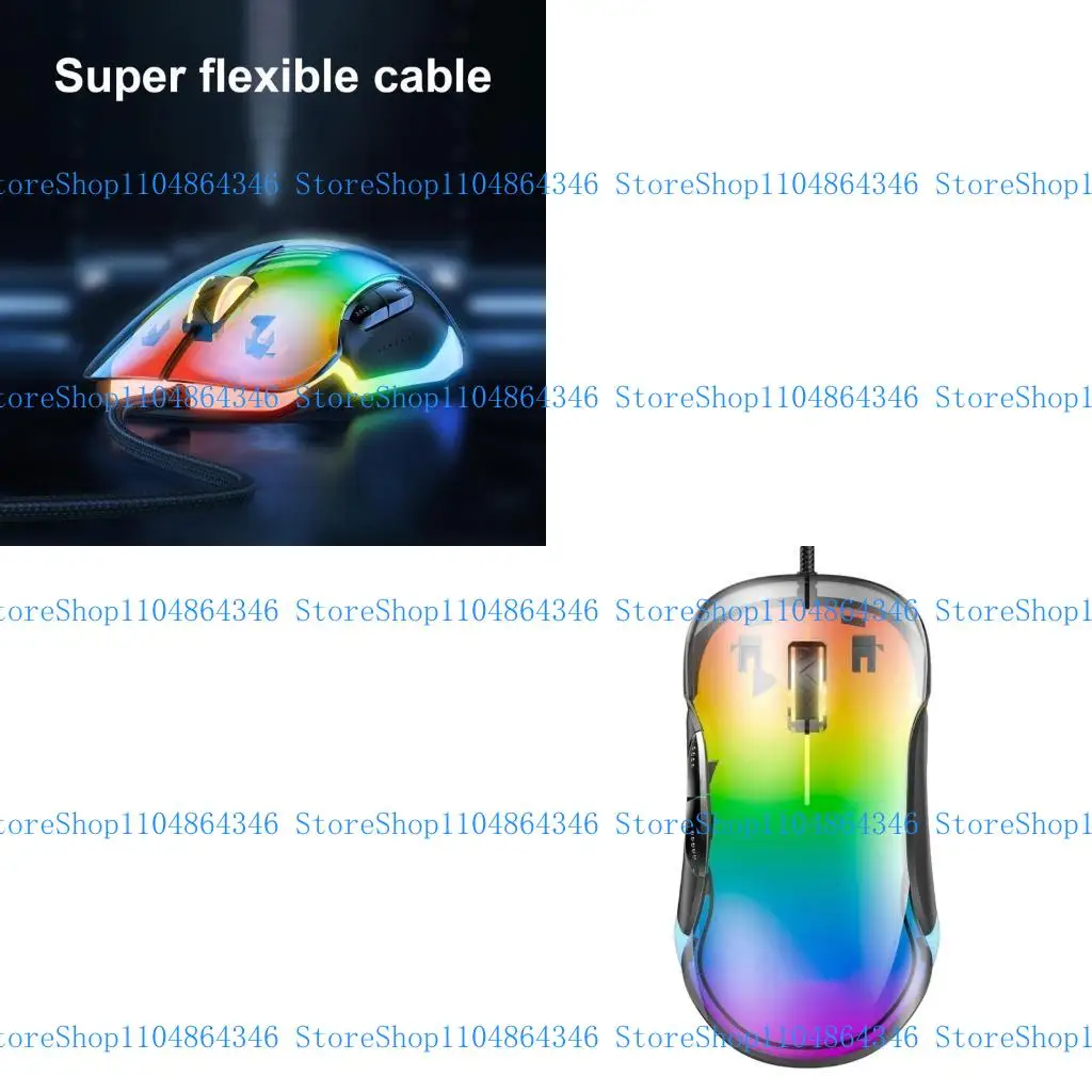 

5ASD Allpurpose Gaming Mouse с освещением и точным оптическим зондированием