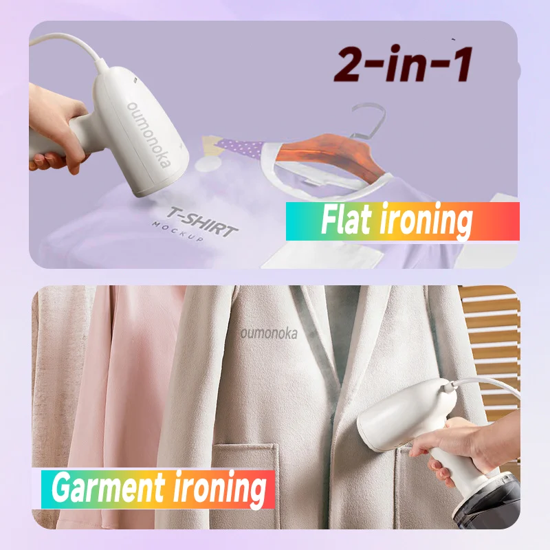 Handheld Clothes Steam Iron, Gerador para roupas, Remoção de ácaros suspensos elétricos, Eletrodoméstico, 2 em 1