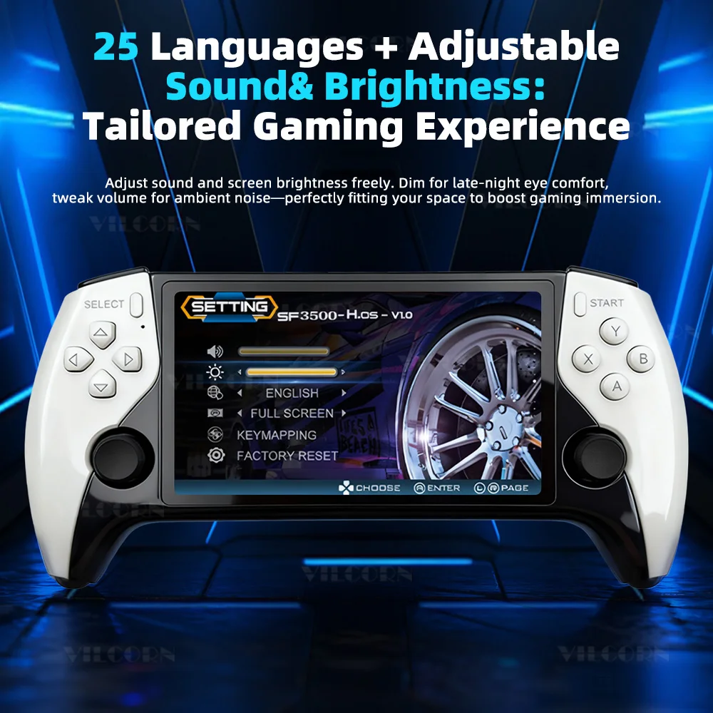 5 بوصة IPS شاشة كبيرة ريترو وحدة تحكم بجهاز لعب محمول FHD المحمولة لعبة لاعب 22000 ألعاب ل PS1 MAME GBA ممر وحدة التحكم هدية