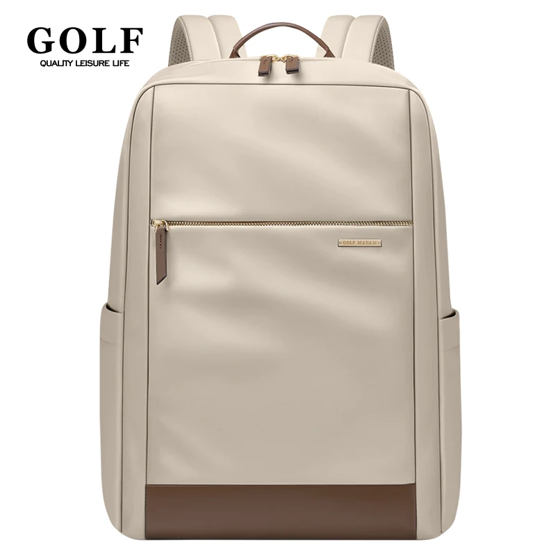 GOLF-Sac à dos imperméable en nylon pour femme, sac à dos pour ordinateur portable, sac à dos noir pour femme d\'affaires, élégant, haute qualité,