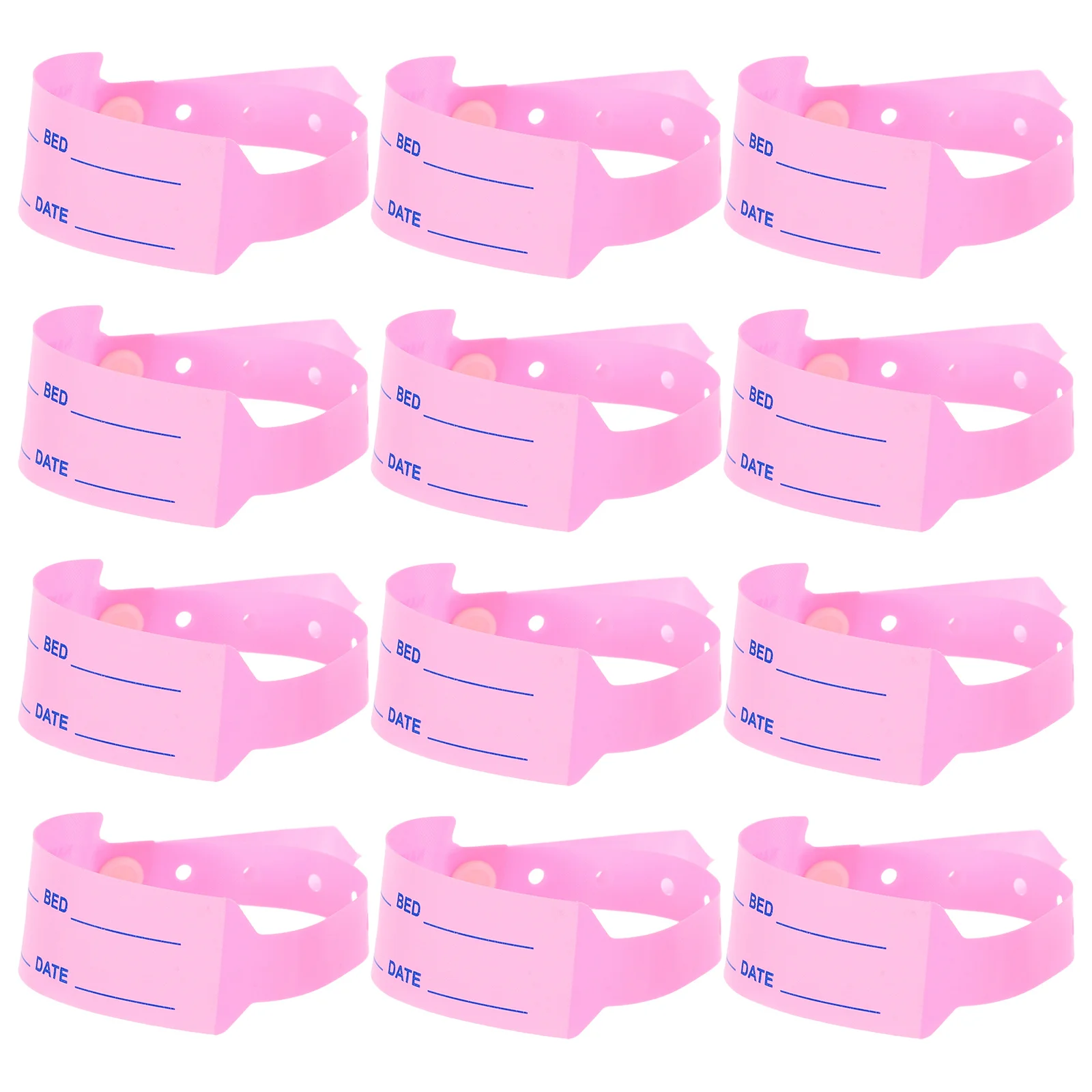 100 قطعة معصمه الهوية المريض Id العصابات البلاستيكية مقاوم للماء المتاح الأساور الطبية للدخول الرعاية التمريضية في المستشفى