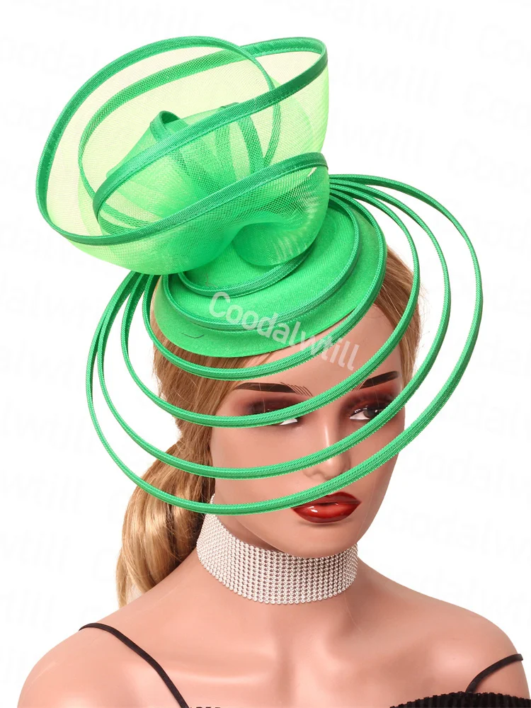 

Вуаль, сетчатая чародейка, чайная шляпа, элегантный женский головной убор для вечеринки в стиле дерби, головной убор для гоночного мероприятия с повязкой на голову, свадебная шапка для невесты