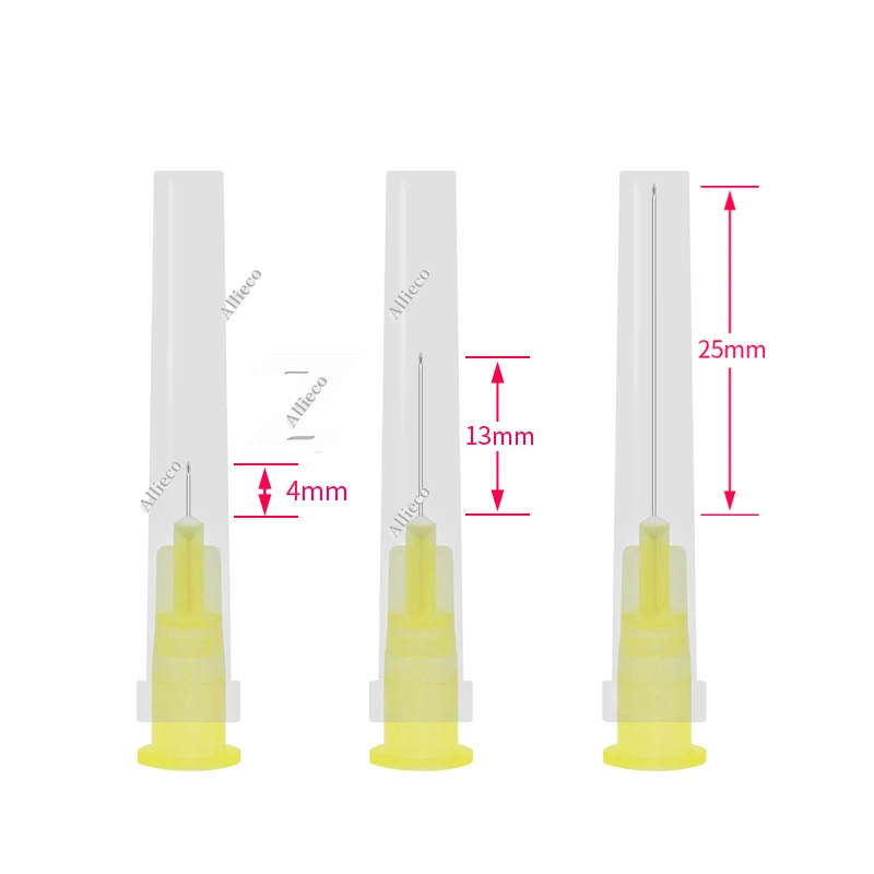 

100pcs Eyelid Tools Painless Small Needle 4/13/25mm Painless Beauty Ultrafine 30G * 4mm ,30G * 13mm ,25mm Syringes Needles Tools