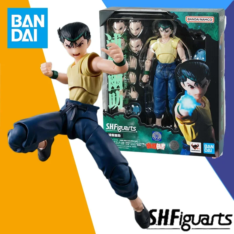 

In Stock Bandai Original S.H.Figuarts SHF YuYu Hakusho Yusuke Urameshi Anime Action Figure Model Finished Toy Gift for Children