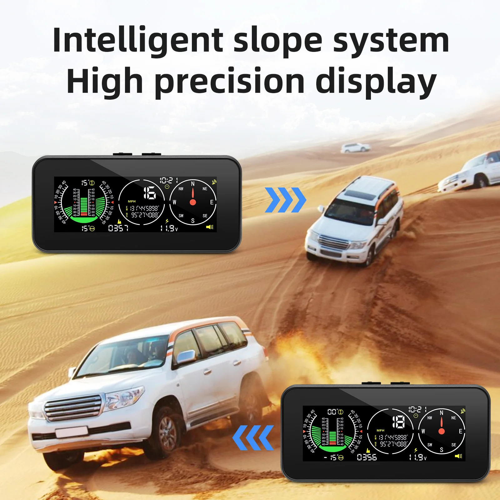 

Universal Digital Inclinometer M60 Car Head Up Display M50 Speed Slope Meter Speedometer GPS for Off Road Accessories 4x4 Gauge