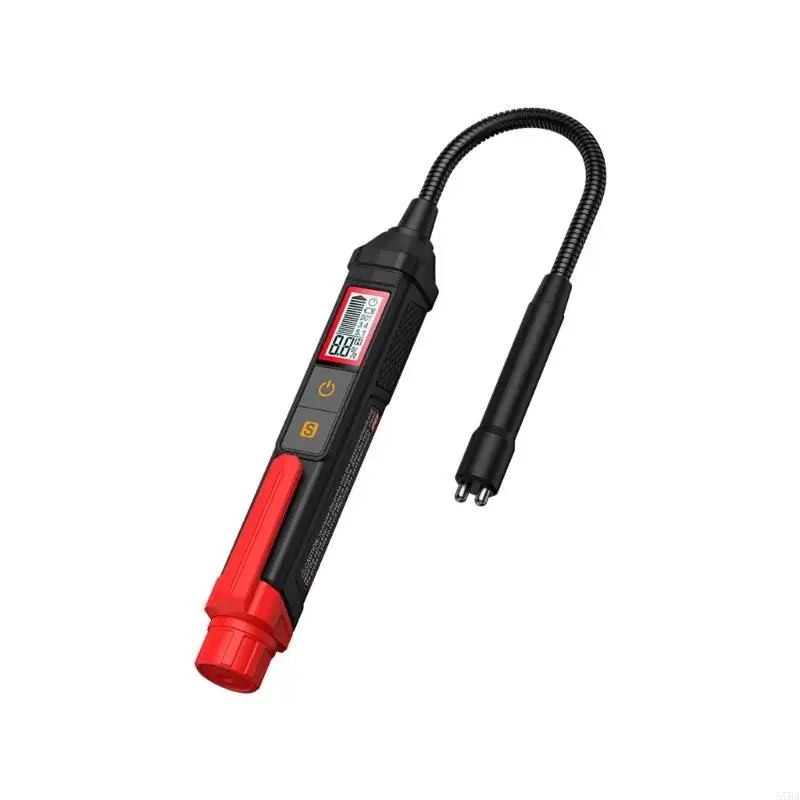 

57BA Corrosion Resistant Gooseneck Probes Brake Fluid Tester with Waterproof Designs Brake Fluid Moisture Detectors for Auto