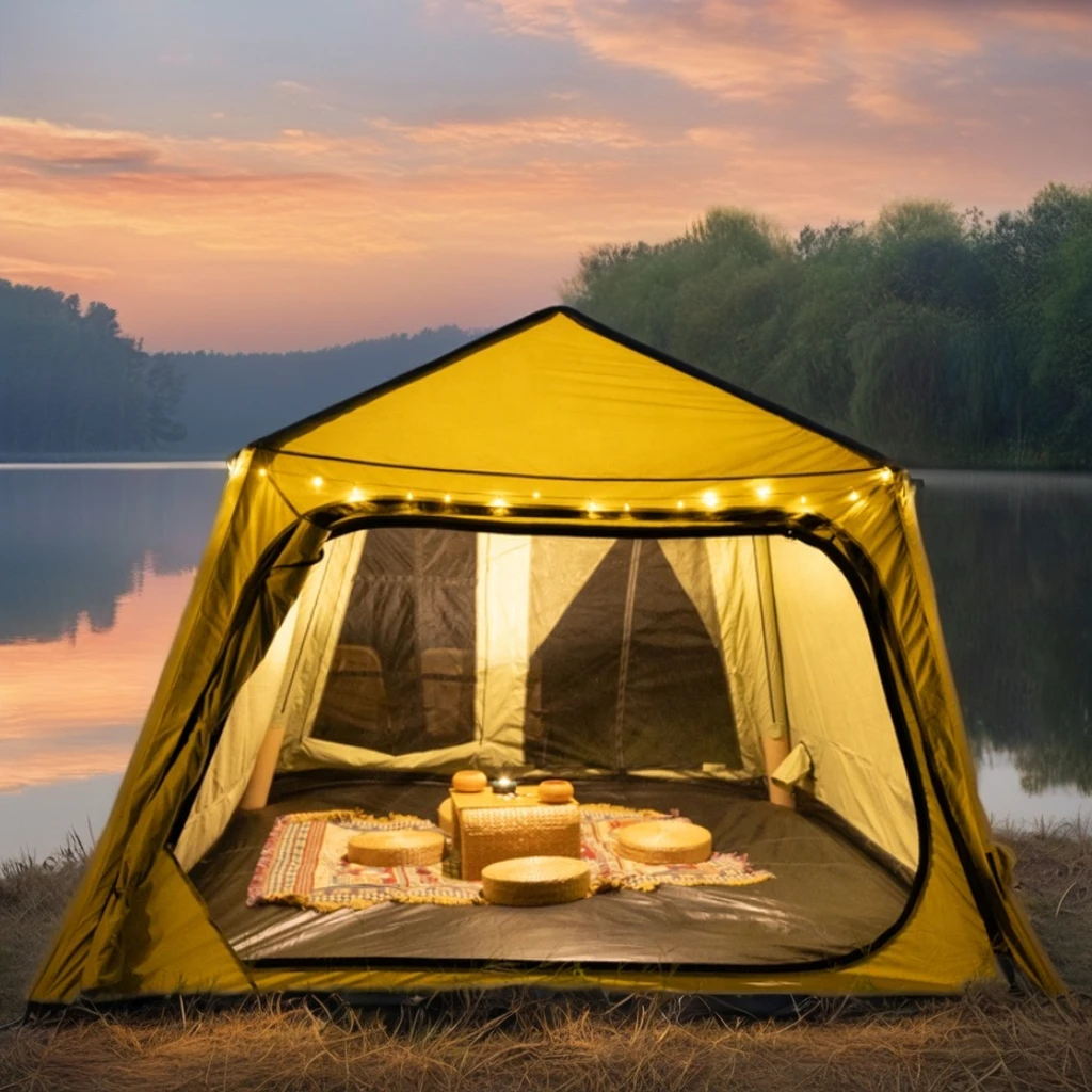 

Роскошная надувная палатка Star Dream, быстрая портативная палатка с открытым воздухом и водонепроницаемым столбом из ткани Оксфорд для кемпинга на открытом воздухе