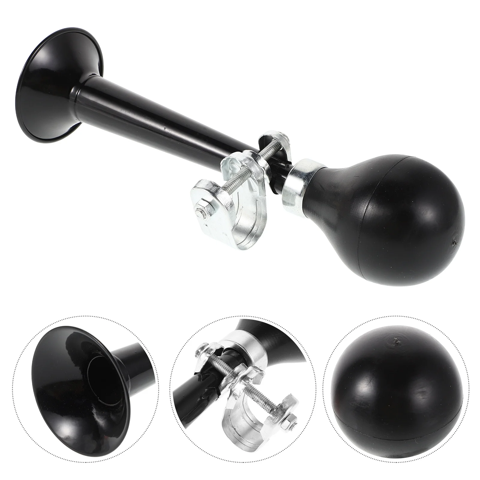 

Bicycle Air Horn Metal Loud Straight Tone Handlebar Mounted for Mountain Bike Cycling Safety Alert Urban Commute Outdoor