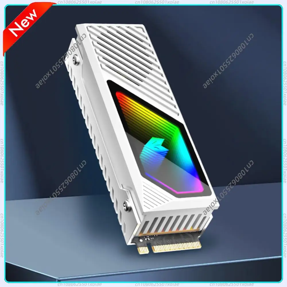 

M.2 2280 SSD Heatsink SSD Aluminum Alloy Radiator with Thermal Silicone Pad 5V 3 Pin ARGB Hard Drive Heatsink for M.2 2280 SSD