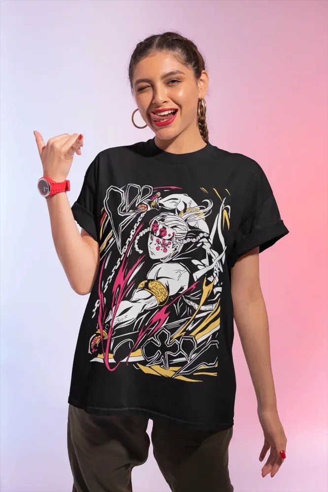 موضة UZI الرعب اليابان غورو مضحك فتاة أنيمي الهدايا المحملة Junji Ito Uzumaki تي شيرت جميع حجم الجرافيك المتضخم الرجال النساء الملابس #1