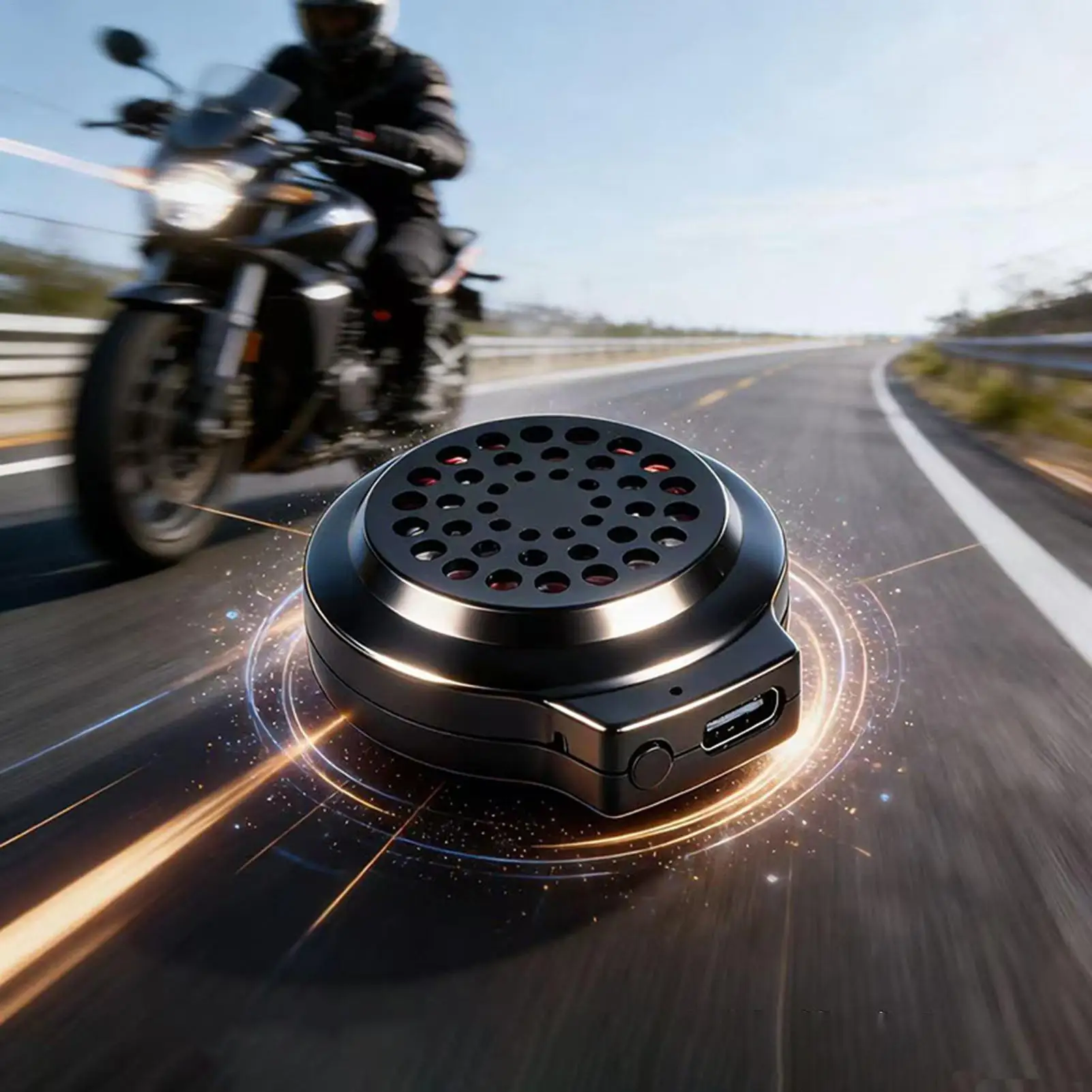 Motorcycle Helmet Headset Wireless Noise-Canceling Motorcycle Half-Face Helmet Headset For Women Men Riders Professionals Long
