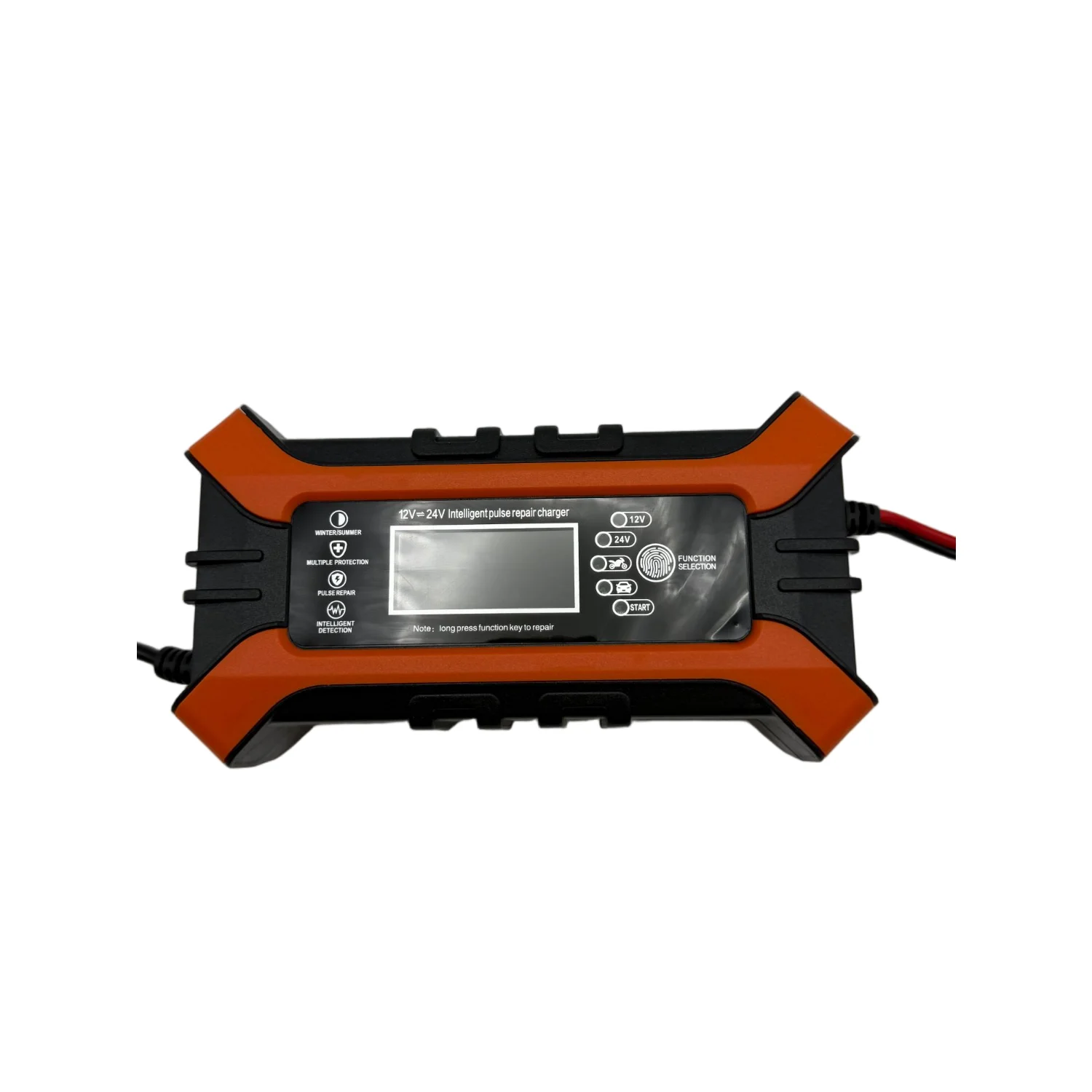 

24V5A 12V10A Intelligent Repair Screen Display Car Battery Charger, Motorcycle Lead-acid Battery Charger Cable