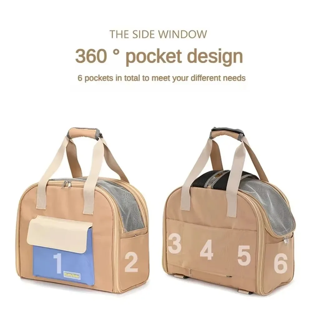 FurStarMultifunctional Pet Bag Cats And Dogs Comfortable Breathable Shoulder Bag Pet Carrier Dog Backpack Puppy Handbag Weight