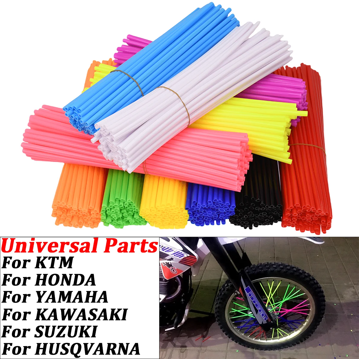 

Universal Motocross Enduro Off Road Wheel Rim Spoke Shrouds Skins Covers moto For KTM HONDA YAMAHA KAWASAKI Motorcycle Dirt Bike