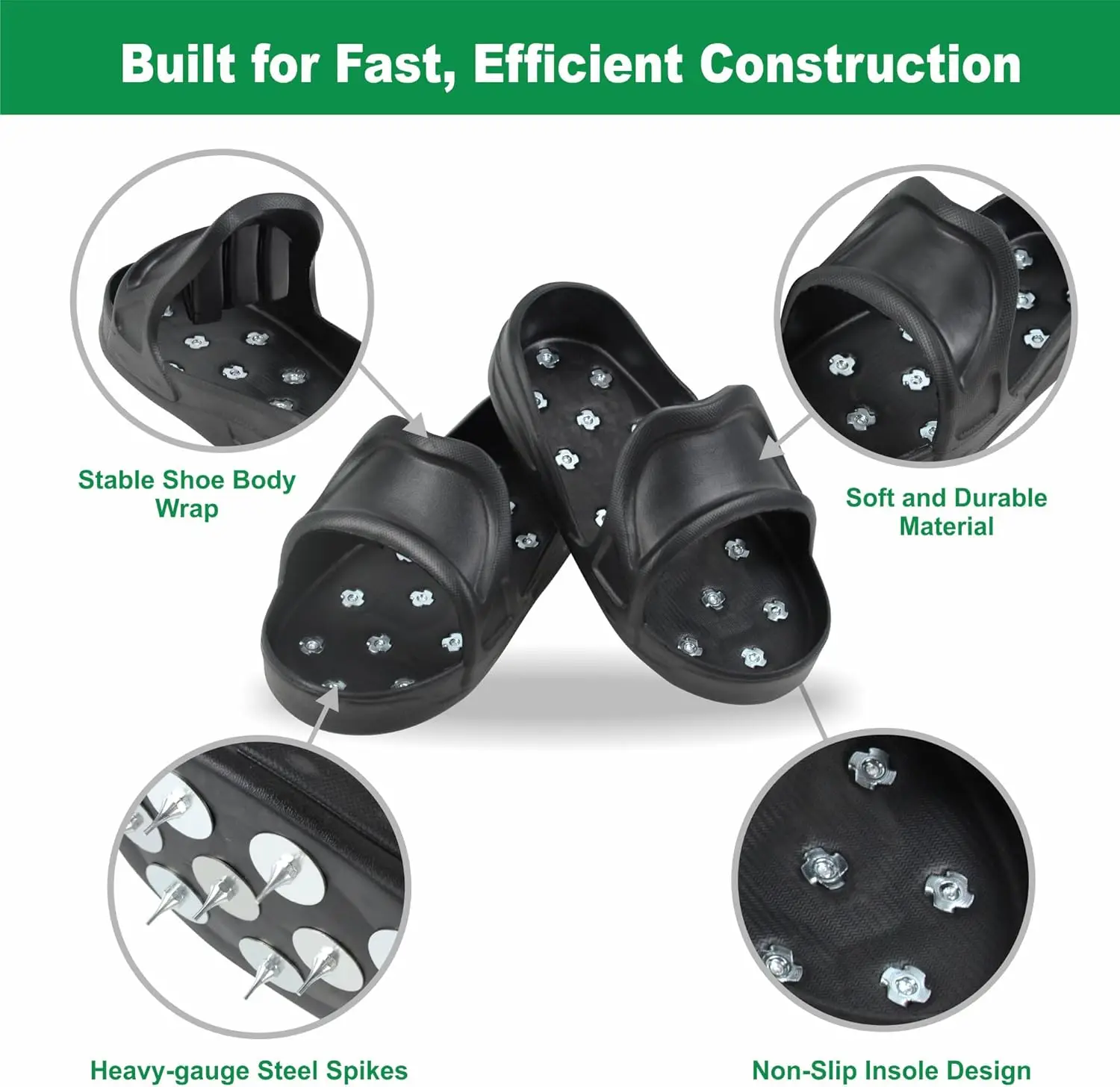 Sharp Spiked Style Shoes for Resinous Coatings Spiked Shoes for Floor Leveling Compounds,Epoxy Topcoats Concrete