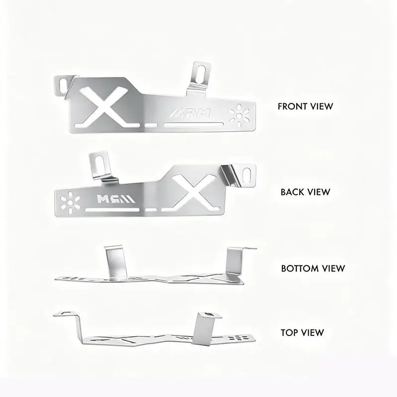 Arm X-Cut Radiator Neck Cover, Full CNC Aluminum NMAX Aerox V1 V2 V3 Made in Indonesia Motorcycle Modification Panel