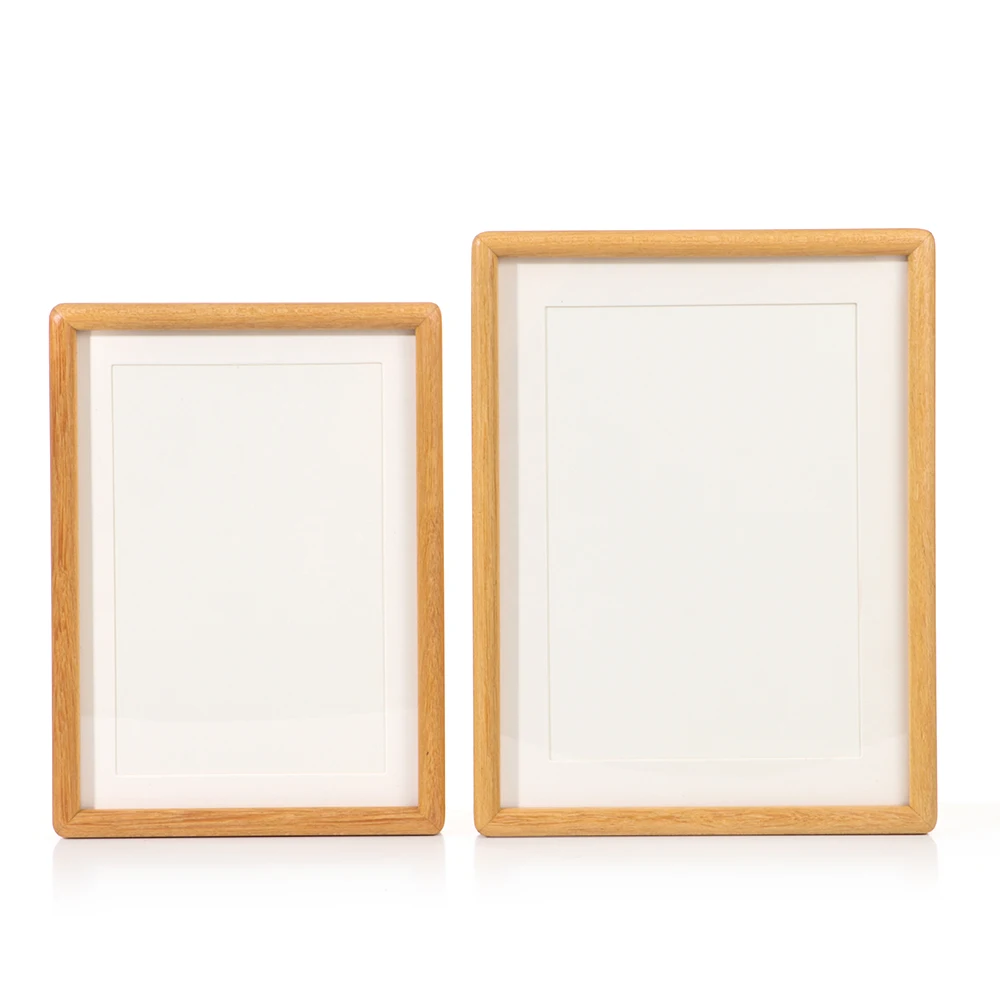 New 6/7/8 Inch Black Walnut Photo Frame Simple Simulation Wood Mortise Tenon Photo Frame Handmade Display Photo Frame