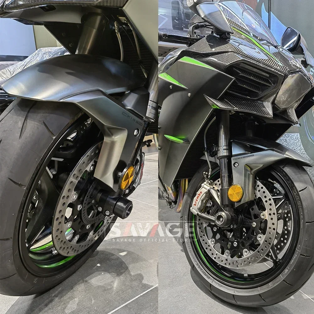 カワサキNINJA H2 H2SX H2R ZX-10R ZX-10RR フロントホイール軸保護パッド