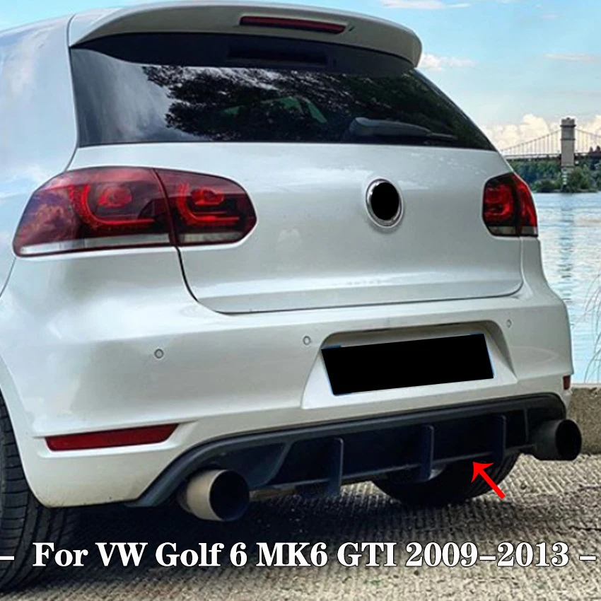 

Rear Bumper Lip Diffuser Spoiler Splitter Protector Auto Accessory Decoration Guard For Volkswagen VW Golf 6 MK6 GTI 2009-2013