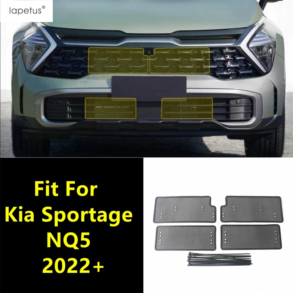 

Car Front Grille Insect Screening Mesh Insert Net Protection Accessories Exterior Refit Kit For Kia Sportage NQ5 2022 2023 2024