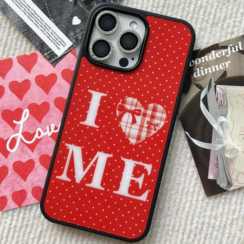 Spain Fashionable Couple Phone Case For iPhone 16 Pro Max 15 14 13 12 11 Pro Mini 7 8 Plus Love Yourself Letter Y2K Phone Cases