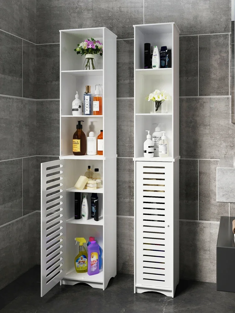 

Toilet Shelf Floor-to-ceiling Bathroom Cosmetics Wash Side Cabinet Toilet Toilet Seam Storage