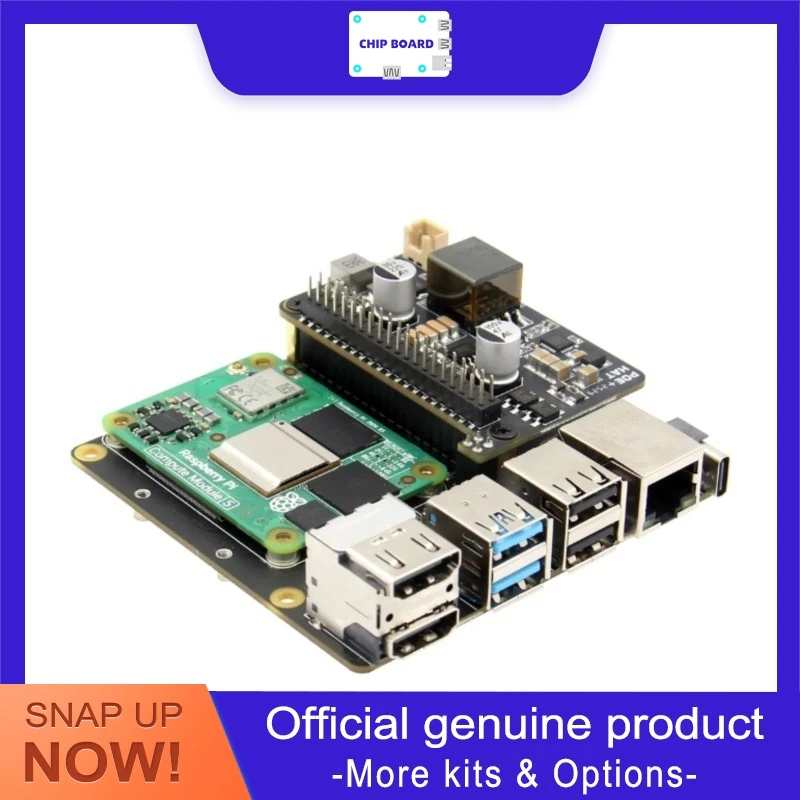 Geekworm X15-POE1 PoE HAT Raspberry Pi CM5 X1500 X1501 IO Board Dual Output Module